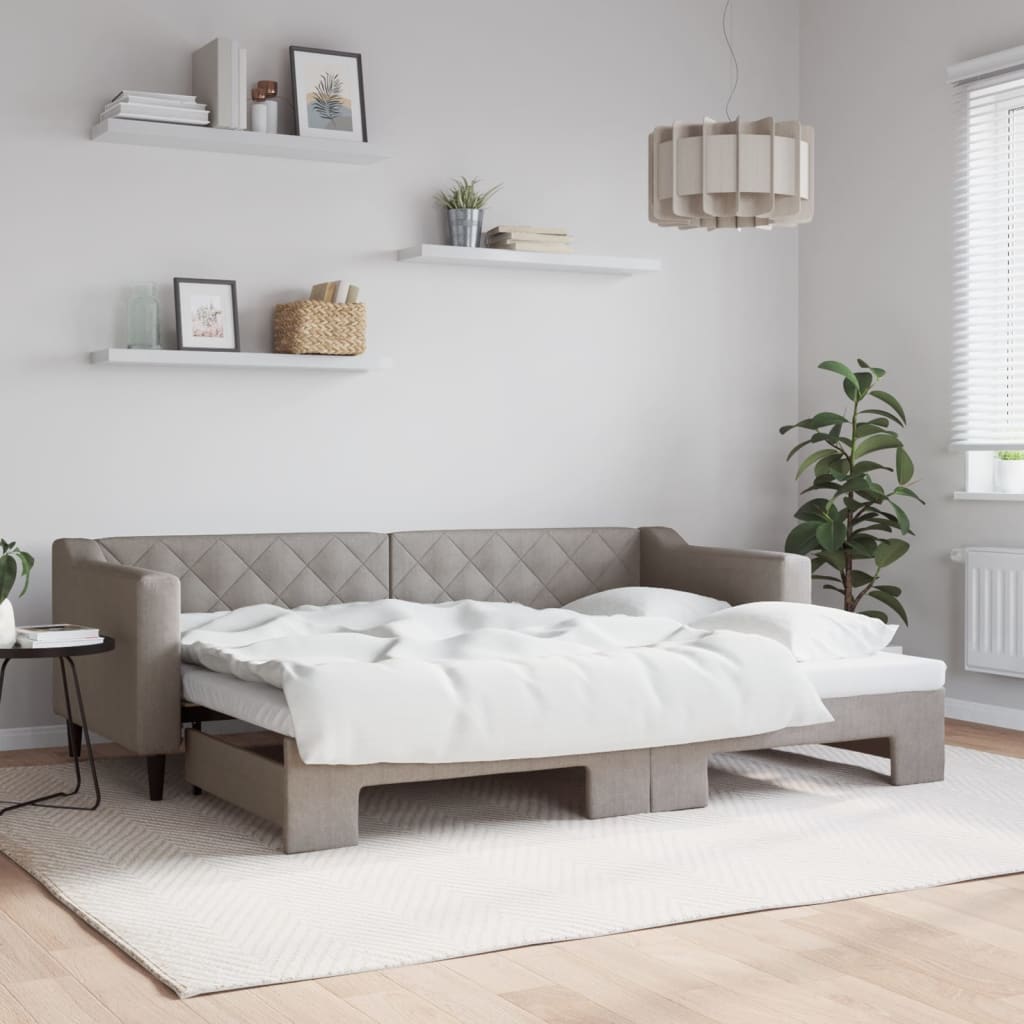 Válenda S Přistýlkou A Matracemi Textil Taupe