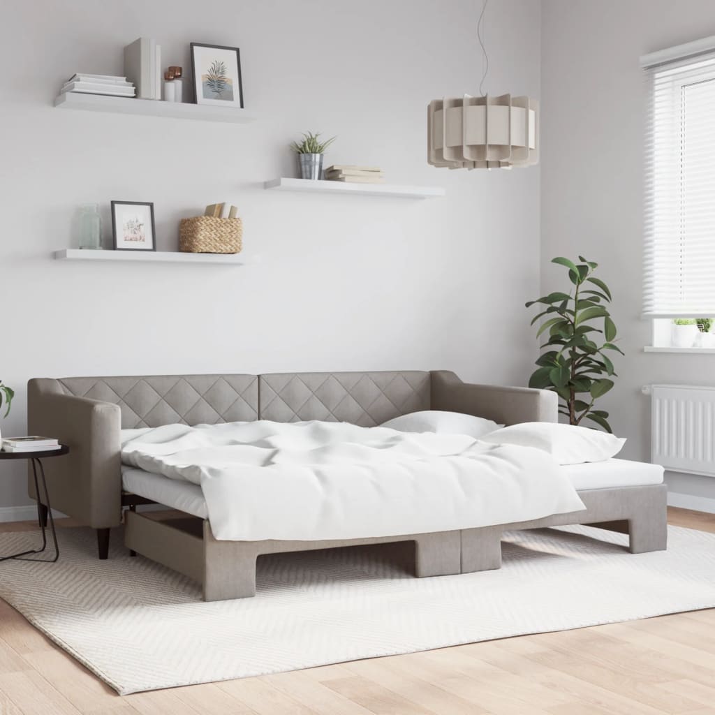 Válenda S Přistýlkou A Matracemi Textil Taupe