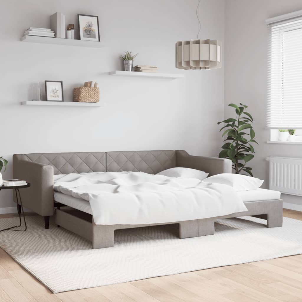 Válenda S Přistýlkou A Matracemi Textil Taupe