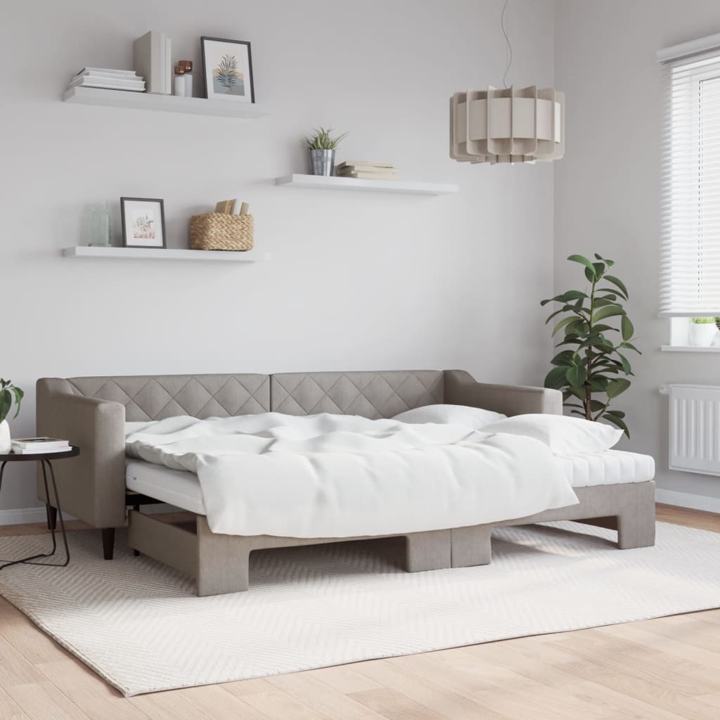 Válenda S Přistýlkou A Matracemi Textil Taupe