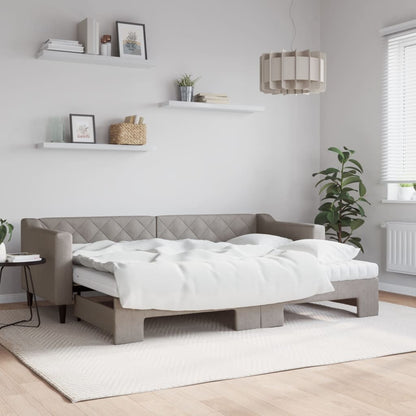 Válenda S Přistýlkou A Matracemi Textil Taupe