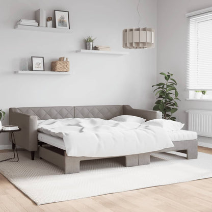 Válenda S Přistýlkou A Matracemi Textil Taupe