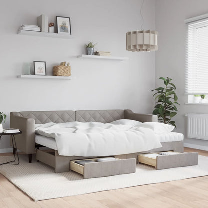 Válenda S Přistýlkou A Matracemi Textil Taupe