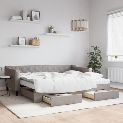 Válenda S Přistýlkou A Matracemi Textil Taupe