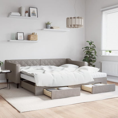 Válenda S Přistýlkou A Matracemi Textil Taupe