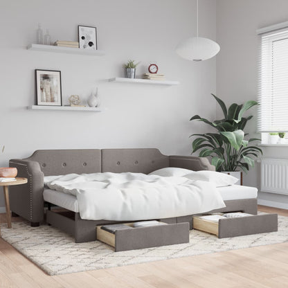 Válenda S Přistýlkou A Matracemi Textil Taupe