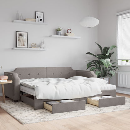 Válenda S Přistýlkou A Matracemi Textil Taupe