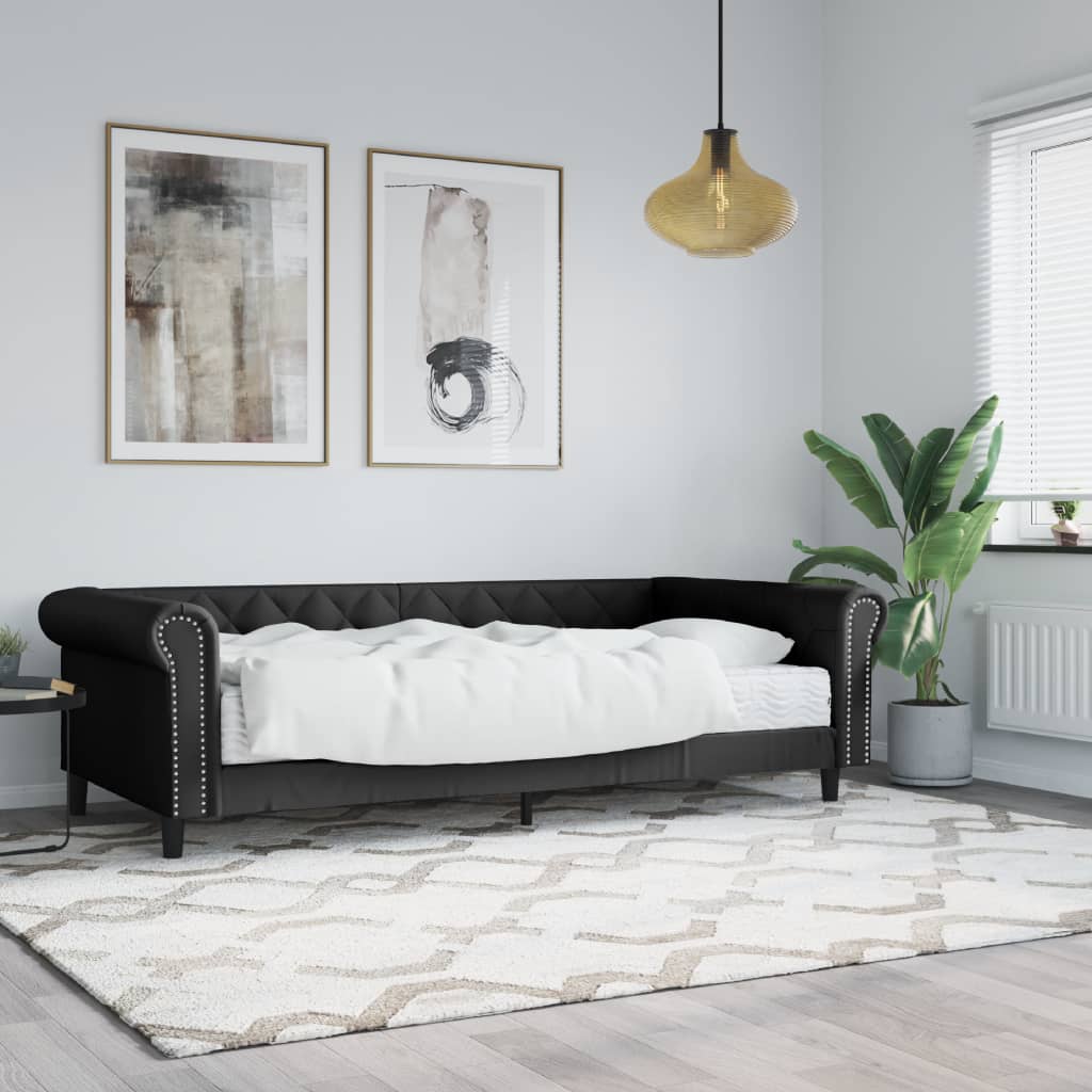 Válenda S Přistýlkou A Matracemi 90X200Cm Umělá Kůže