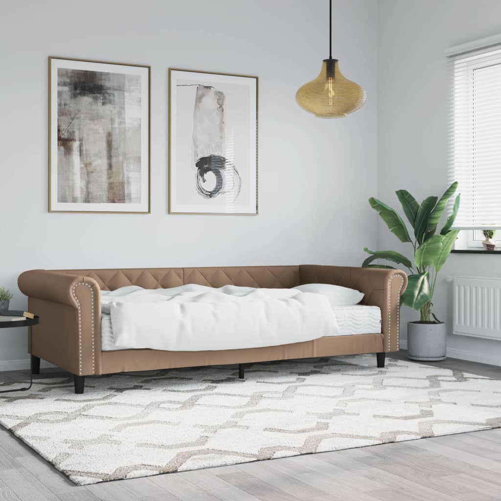 Válenda S Přistýlkou A Matracemi 90X200Cm Umělá Kůže