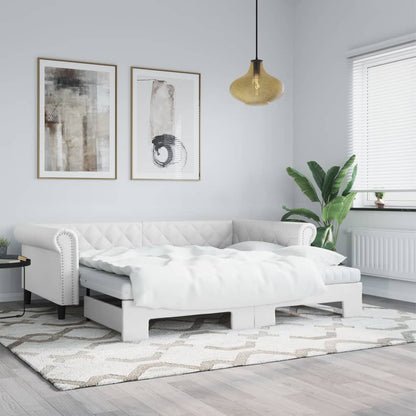 Válenda S Přistýlkou A Matracemi 90X200Cm Umělá Kůže