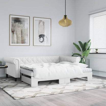 Válenda S Přistýlkou A Matracemi 90X200Cm Umělá Kůže
