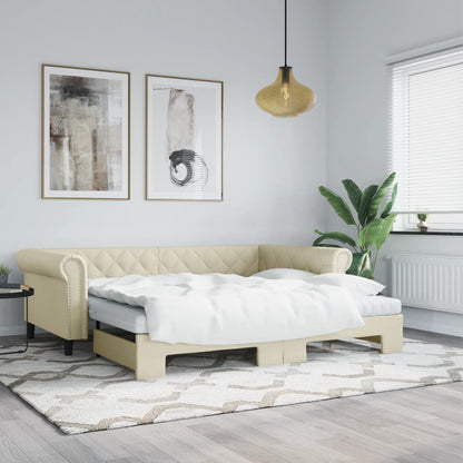 Válenda S Přistýlkou A Matracemi 90X200Cm Umělá Kůže