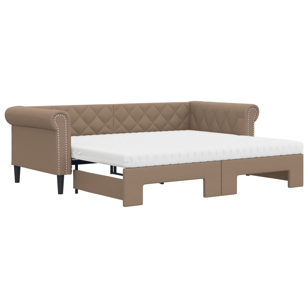 Válenda S Přistýlkou A Matracemi 90X200Cm Umělá Kůže