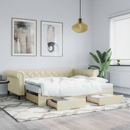 Válenda S Přistýlkou A Matracemi 90X200Cm Umělá Kůže