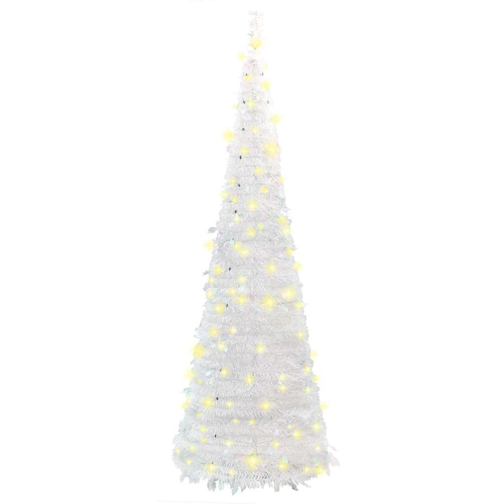Umělý Vánoční Stromek Pop-Up 200 Led Diod Bílý