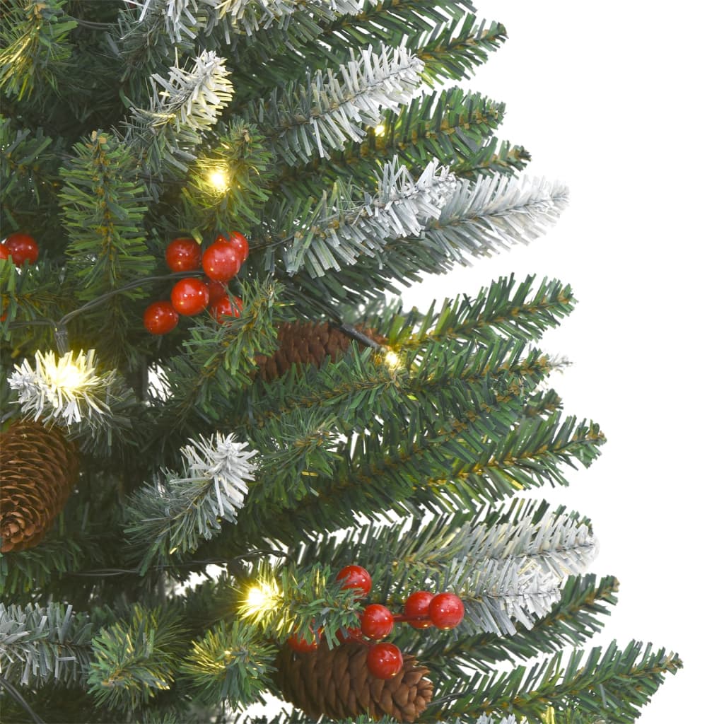 Umělé Vánoční Stromky 2 Ks 100 Led Diod Zelené A Bílé 120 Cm