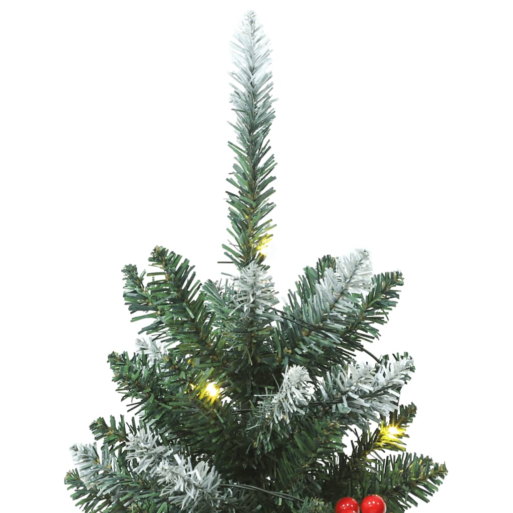Umělé Vánoční Stromky 2 Ks 100 Led Diod Zelené A Bílé 120 Cm