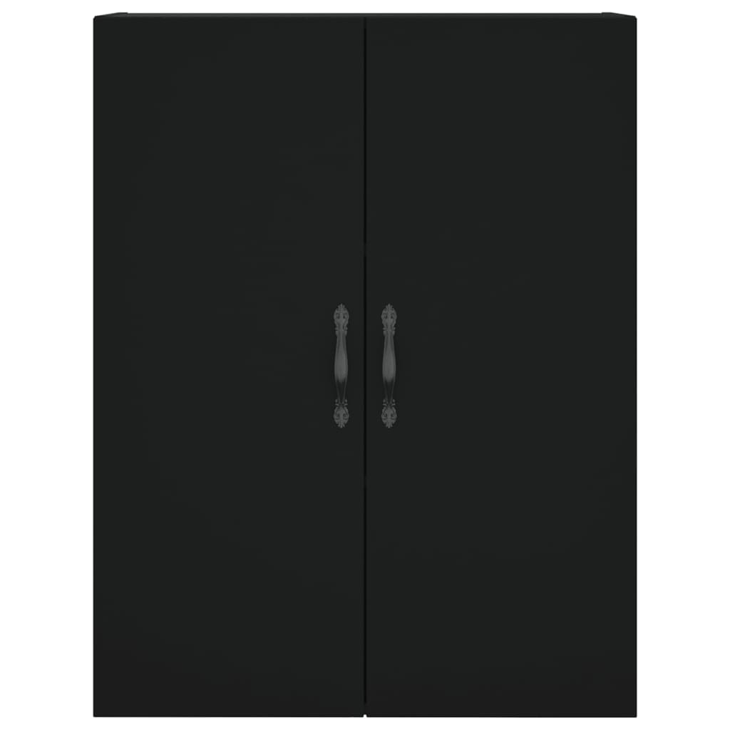 Skříň Highboard Černá 69,5 X 34 X 180 Cm Kompozitní Dřevo