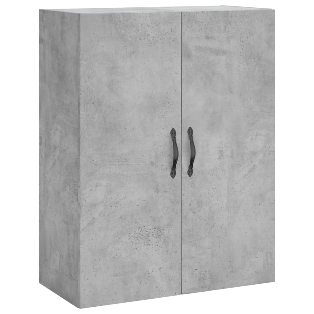 Skříň Highboard Betonově Šedá 69,5X34X180 Cm Kompozitní Dřevo