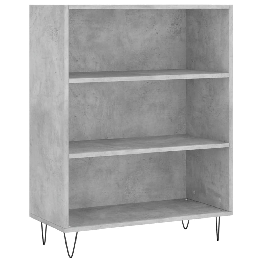 Skříň Highboard Betonově Šedá 69,5X34X180 Cm Kompozitní Dřevo