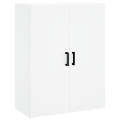 Skříň Highboard Bílá 69,5 X 34 X 180 Cm Kompozitní Dřevo