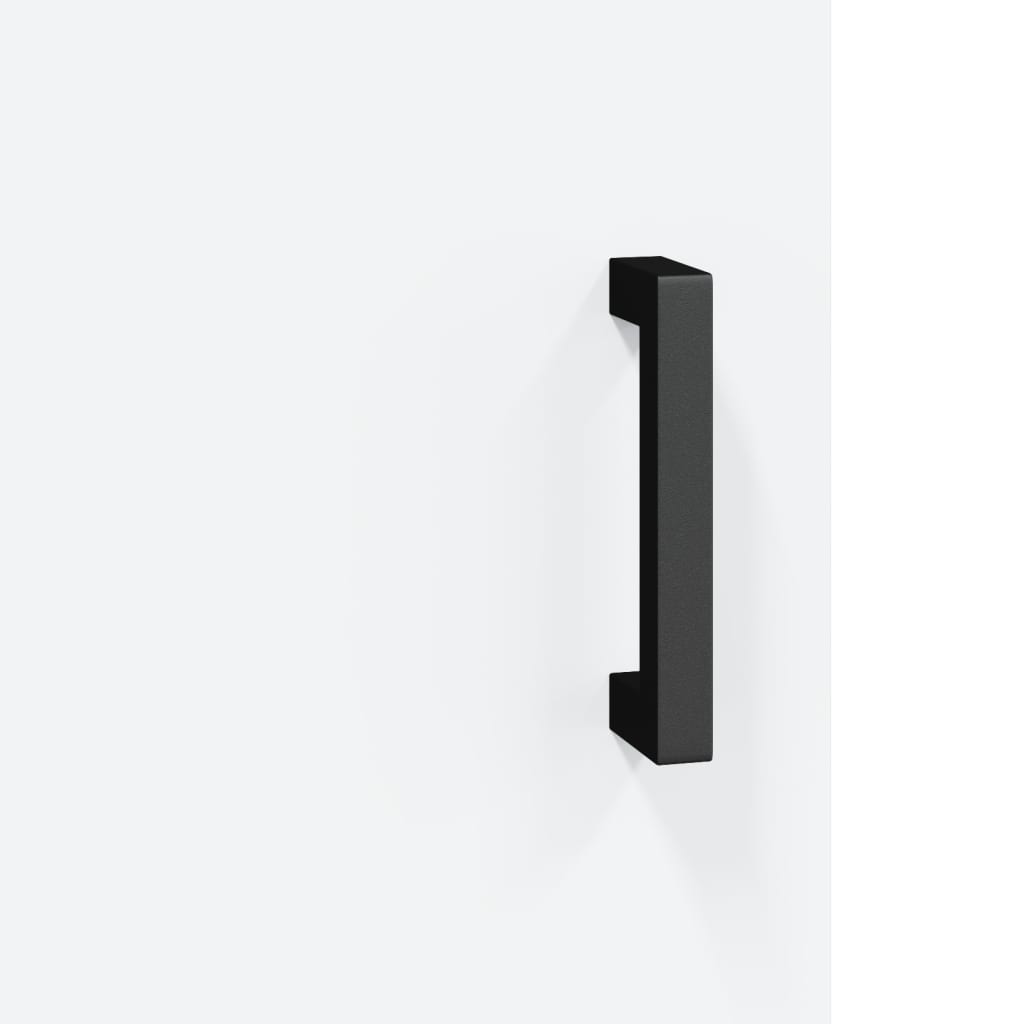 Skříň Highboard Bílá 69,5 X 34 X 180 Cm Kompozitní Dřevo