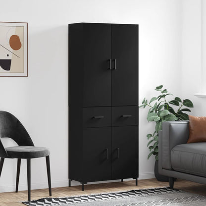 Skříň Highboard 69,5 X 34 X 180 Cm Kompozitní Dřevo