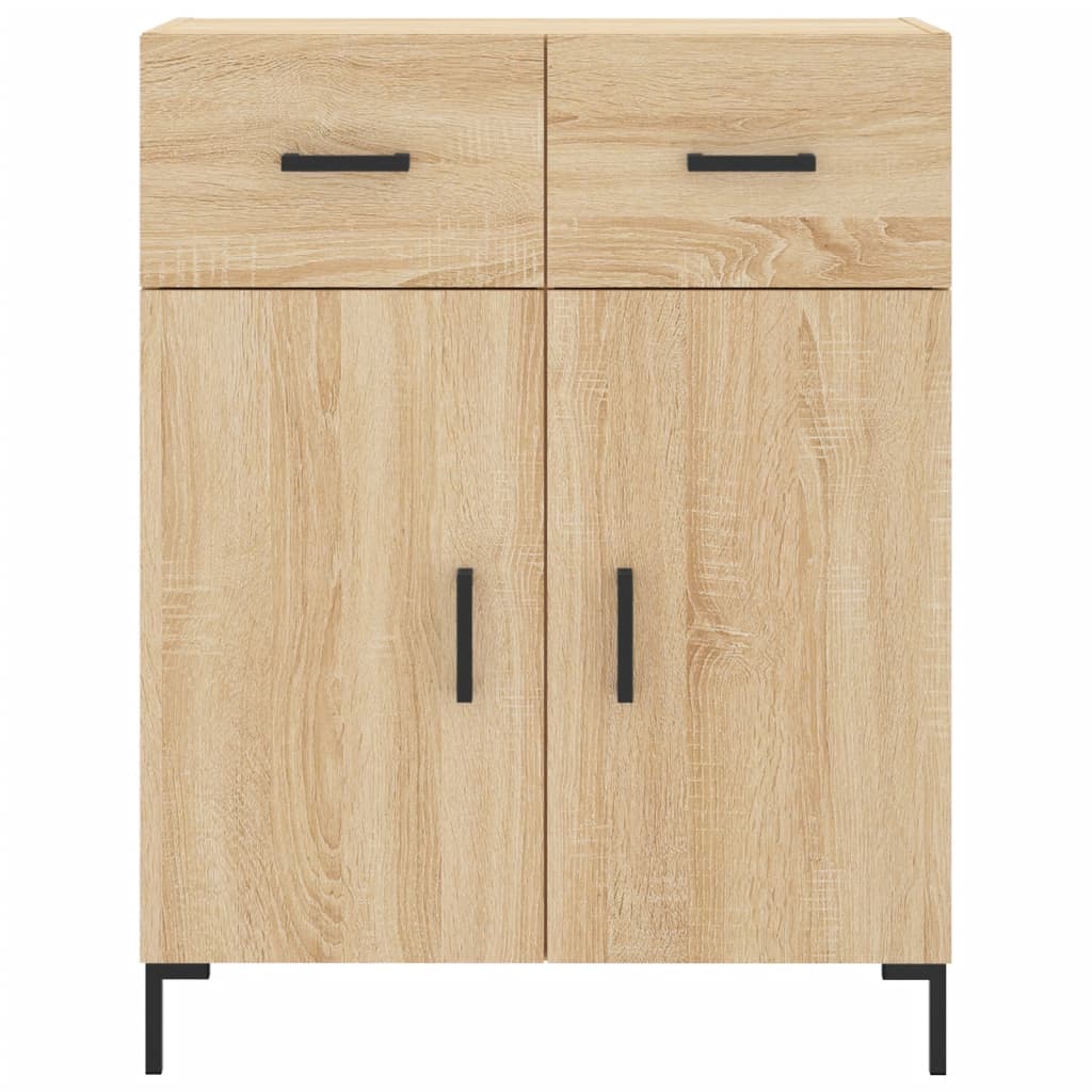Skříň Highboard Dub Sonoma 69,5 X 34 X 180 Cm Kompozitní Dřevo