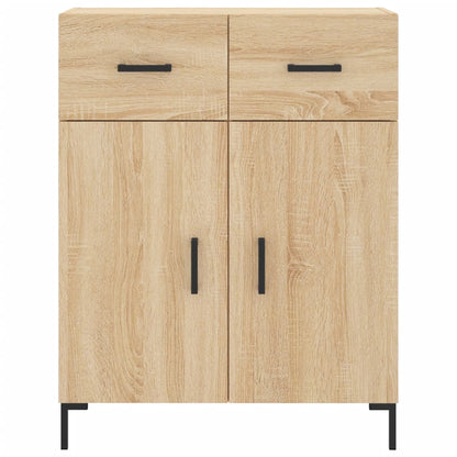 Skříň Highboard Dub Sonoma 69,5 X 34 X 180 Cm Kompozitní Dřevo