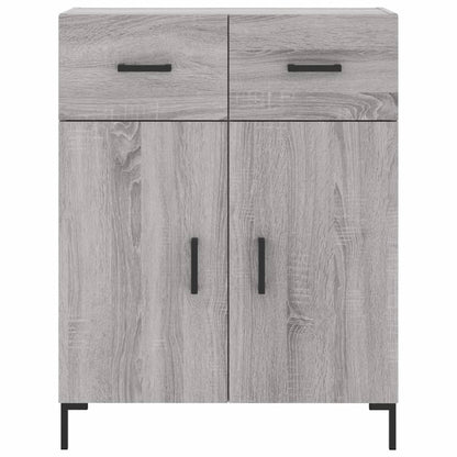 Skříň Highboard Šedá Sonoma 69,5 X 34 X 180 Cm Kompozitní Dřevo