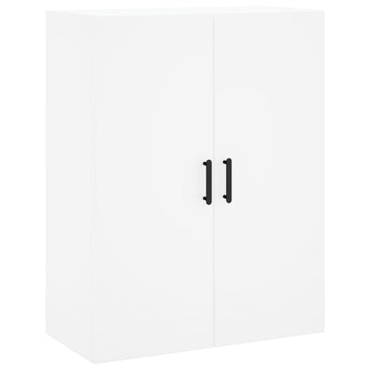 Skříň Highboard Bílá 69,5 X 34 X 180 Cm Kompozitní Dřevo