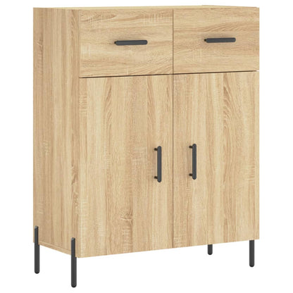 Skříň Highboard Dub Sonoma 69,5 X 34 X 180 Cm Kompozitní Dřevo