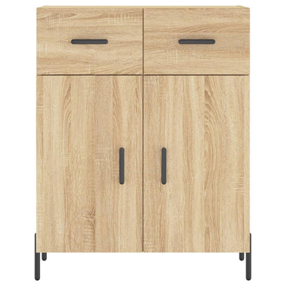 Skříň Highboard Dub Sonoma 69,5 X 34 X 180 Cm Kompozitní Dřevo