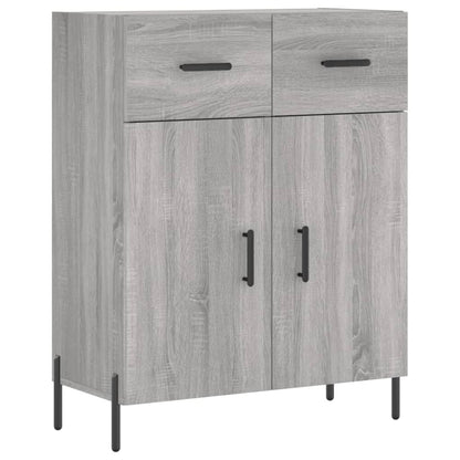 Skříň Highboard Šedá Sonoma 69,5 X 34 X 180 Cm Kompozitní Dřevo
