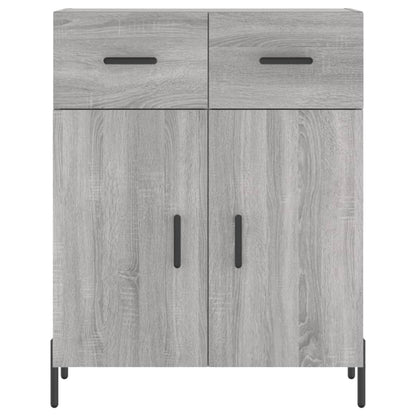 Skříň Highboard Šedá Sonoma 69,5 X 34 X 180 Cm Kompozitní Dřevo