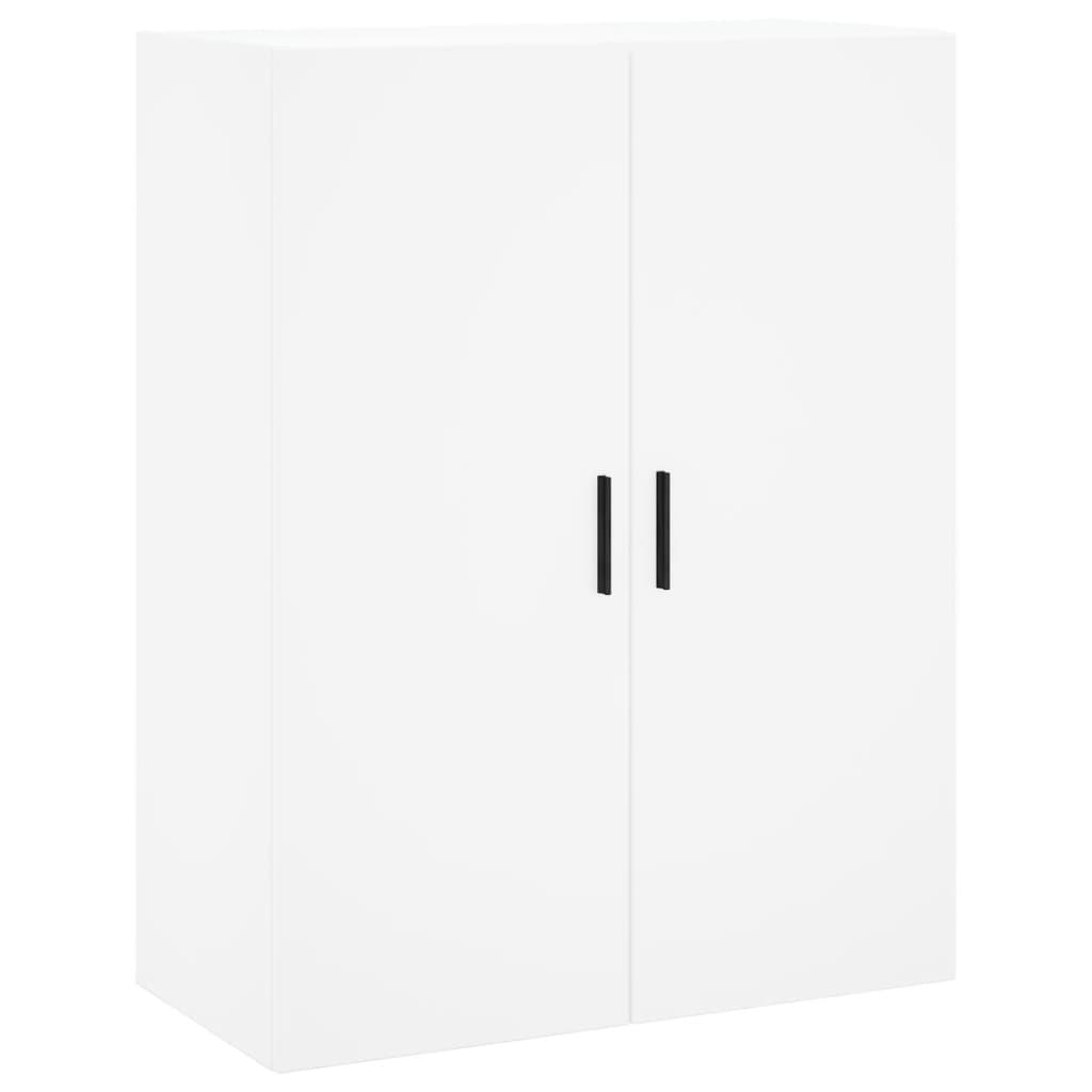 Skříň Highboard Bílá 69,5 X 34 X 180 Cm Kompozitní Dřevo