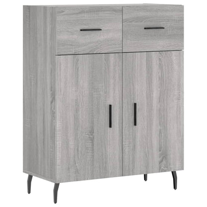Skříň Highboard Šedá Sonoma 69,5 X 34 X 180 Cm Kompozitní Dřevo
