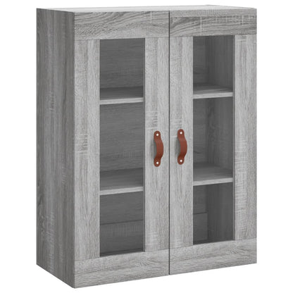 Skříň Highboard Šedá Sonoma 69,5 X 34 X 180 Cm Kompozitní Dřevo