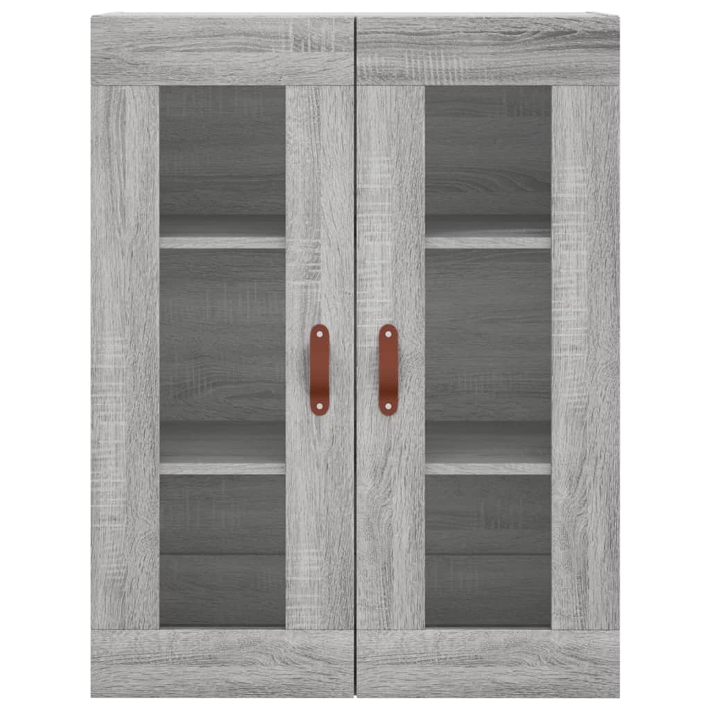 Skříň Highboard Šedá Sonoma 69,5 X 34 X 180 Cm Kompozitní Dřevo