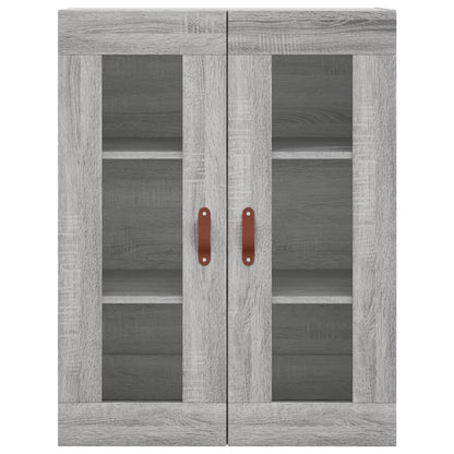 Skříň Highboard Šedá Sonoma 69,5 X 34 X 180 Cm Kompozitní Dřevo