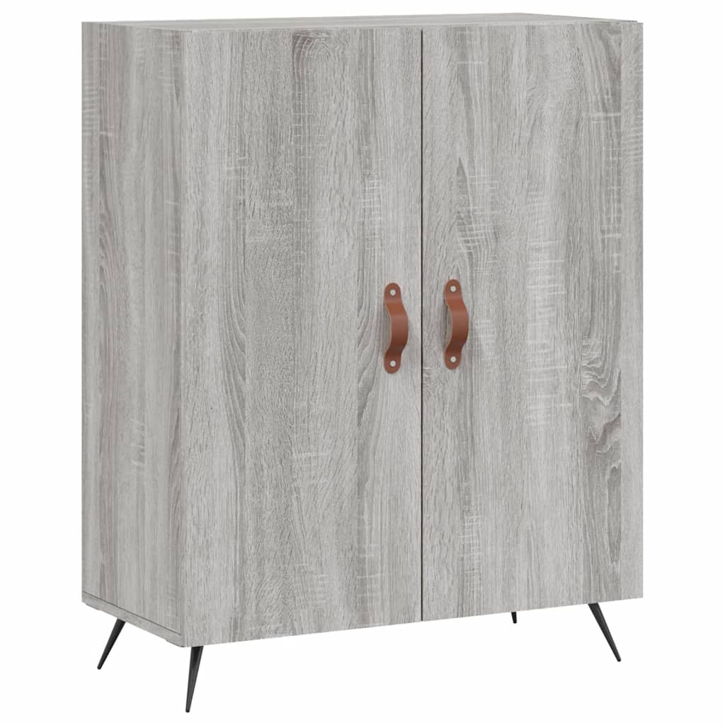 Skříň Highboard Šedá Sonoma 69,5 X 34 X 180 Cm Kompozitní Dřevo