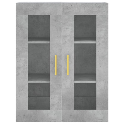 Skříň Highboard Betonově Šedá 69,5X34X180 Cm Kompozitní Dřevo