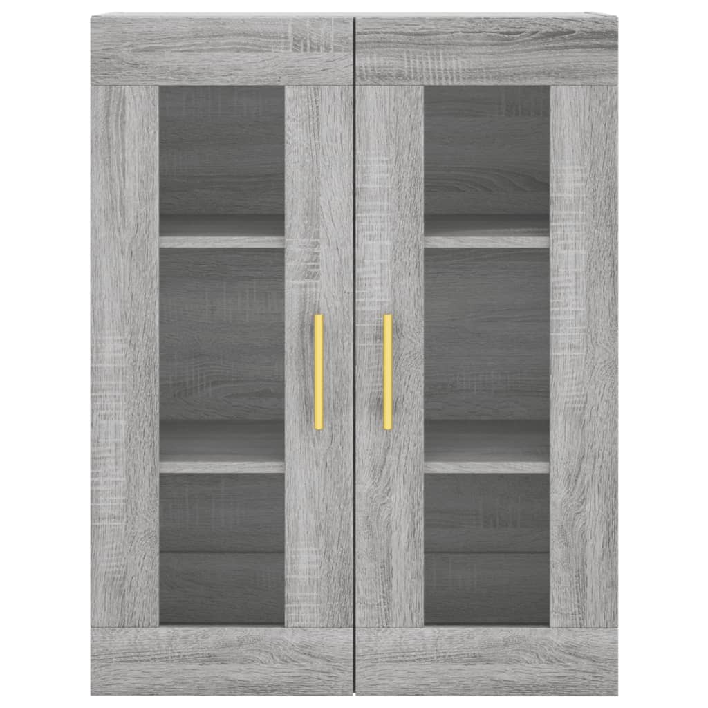 Skříň Highboard Šedá Sonoma 69,5 X 34 X 180 Cm Kompozitní Dřevo