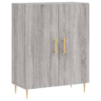 Skříň Highboard Šedá Sonoma 69,5 X 34 X 180 Cm Kompozitní Dřevo