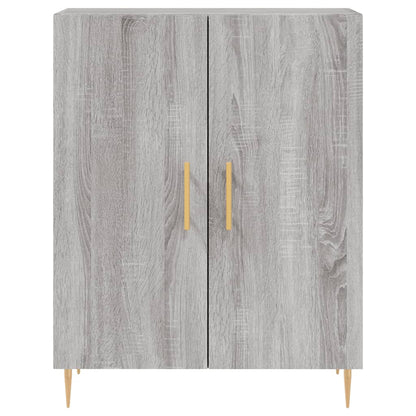 Skříň Highboard Šedá Sonoma 69,5 X 34 X 180 Cm Kompozitní Dřevo