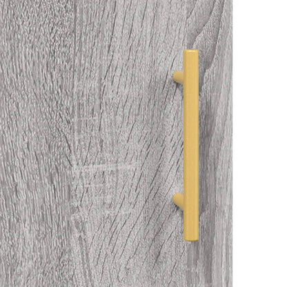 Skříň Highboard Šedá Sonoma 69,5 X 34 X 180 Cm Kompozitní Dřevo