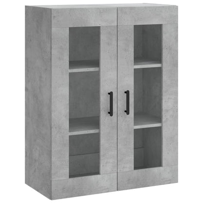 Skříň Highboard Betonově Šedá 69,5X34X180 Cm Kompozitní Dřevo