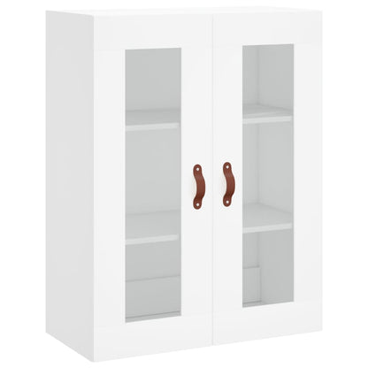 Skříň Highboard Bílá 69,5 X 34 X 180 Cm Kompozitní Dřevo