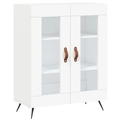Skříň Highboard Bílá 69,5 X 34 X 180 Cm Kompozitní Dřevo