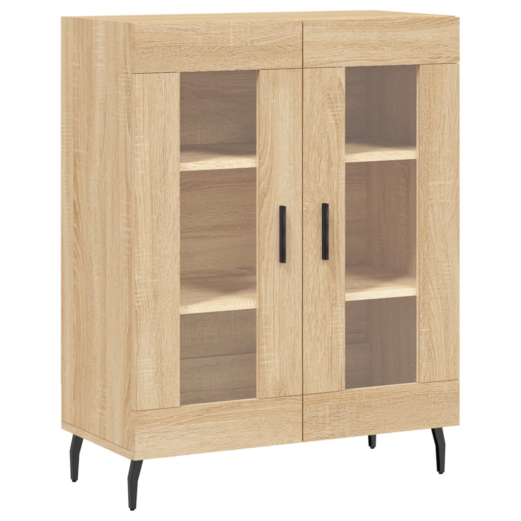 Skříň Highboard Dub Sonoma 69,5 X 34 X 180 Cm Kompozitní Dřevo